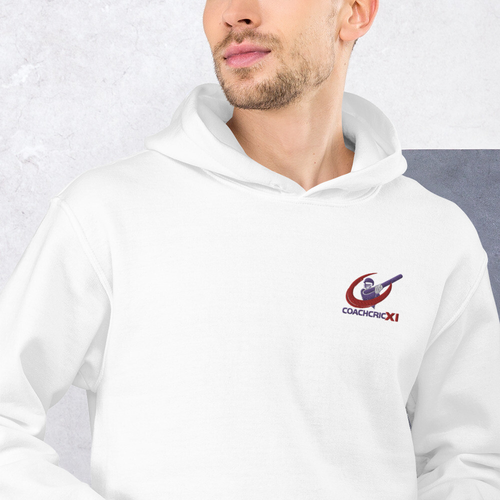 CoachCricXI - White - Unisex Hoodie