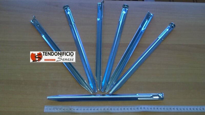 Picchetto lamiera zincata cm.35 per telo copri piscina