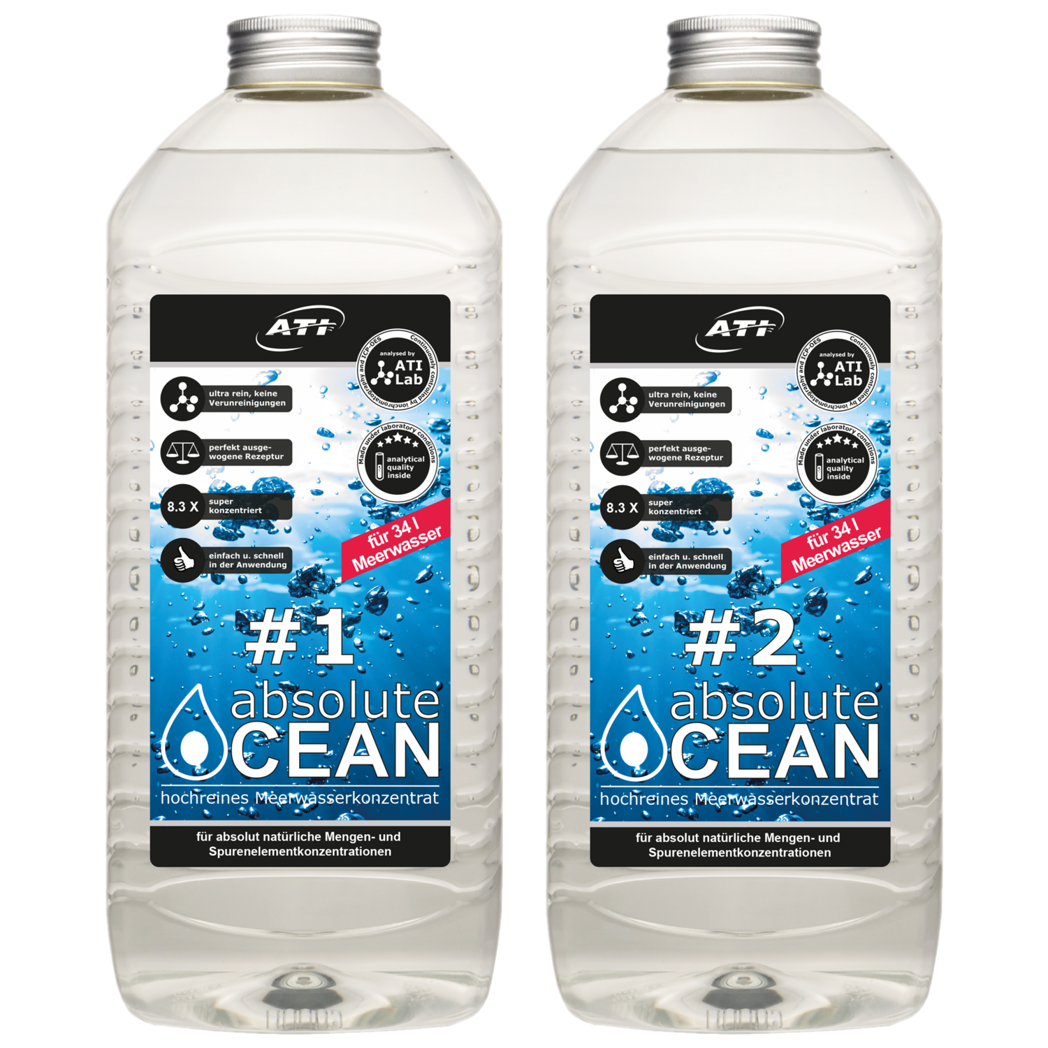 ATI Absolute Ocean 2 x 2.04 Liter - für 34 Liter Meerwasser