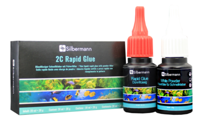 Silbermann 2C Rapid Glue Liquid Plus 20 ml + 20ml Füllstoff