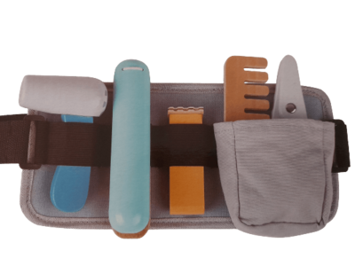Friseur Set aus Holz mit Tasche Friseur Set aus Holz mit Tasche