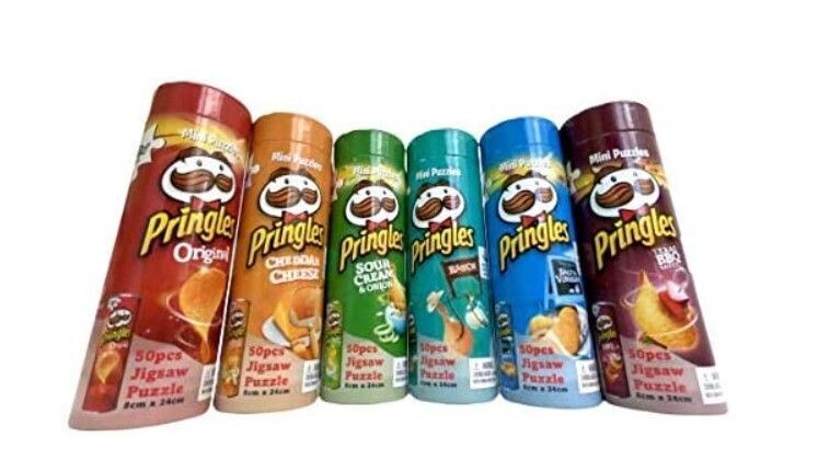 Mini-Puzzle im Pringles-Design, Set mit 6 verschiedene Designs