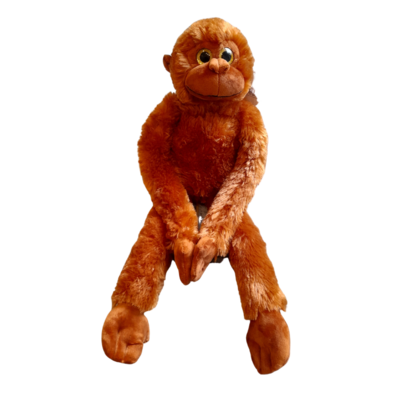 Stofftier Affe mit Klett an Händen und Füßen ca. 60cm