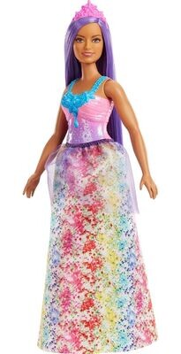 Barbie Dreamtopia Prinzessin Puppe mit lila Haaren