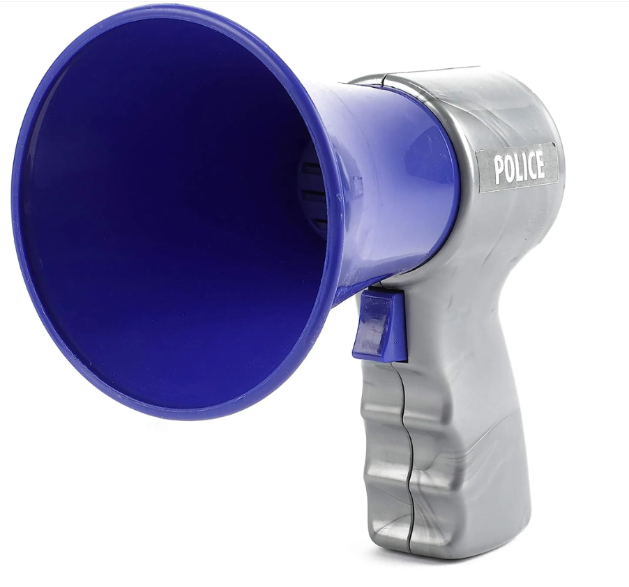 Polizei  Set Kelle und Megafon