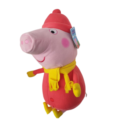 Plüsch-Puppe Peppa Wutz von Hasbro, 50 cm gelber Schal