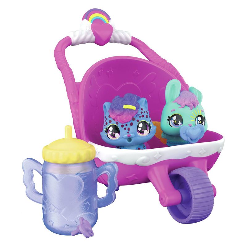 Hatchimals Alive Hungry mit Kinderwagen-Spielset