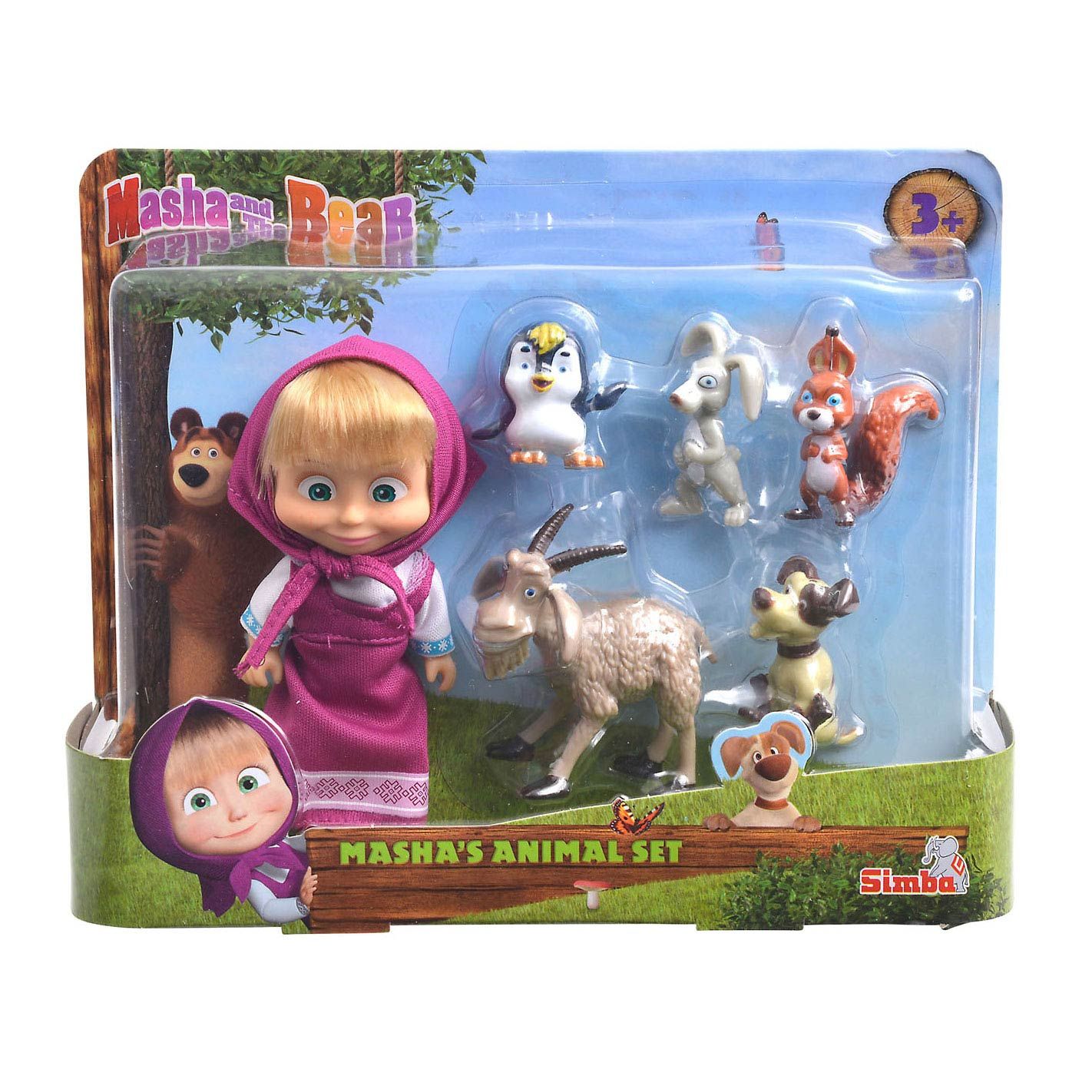 Mascha und der Bär Spielset -Tiere