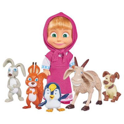 Mascha und der Bär Spielset -Tiere