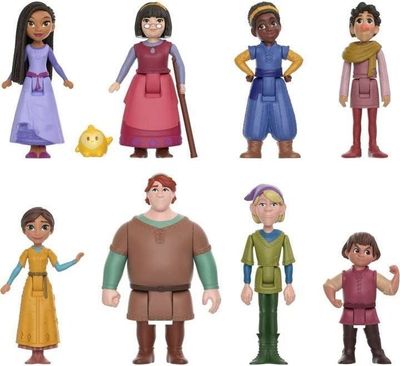 Disney's Wish Asha & Friends Figuren-Set | 9 Charaktere (Mattel)