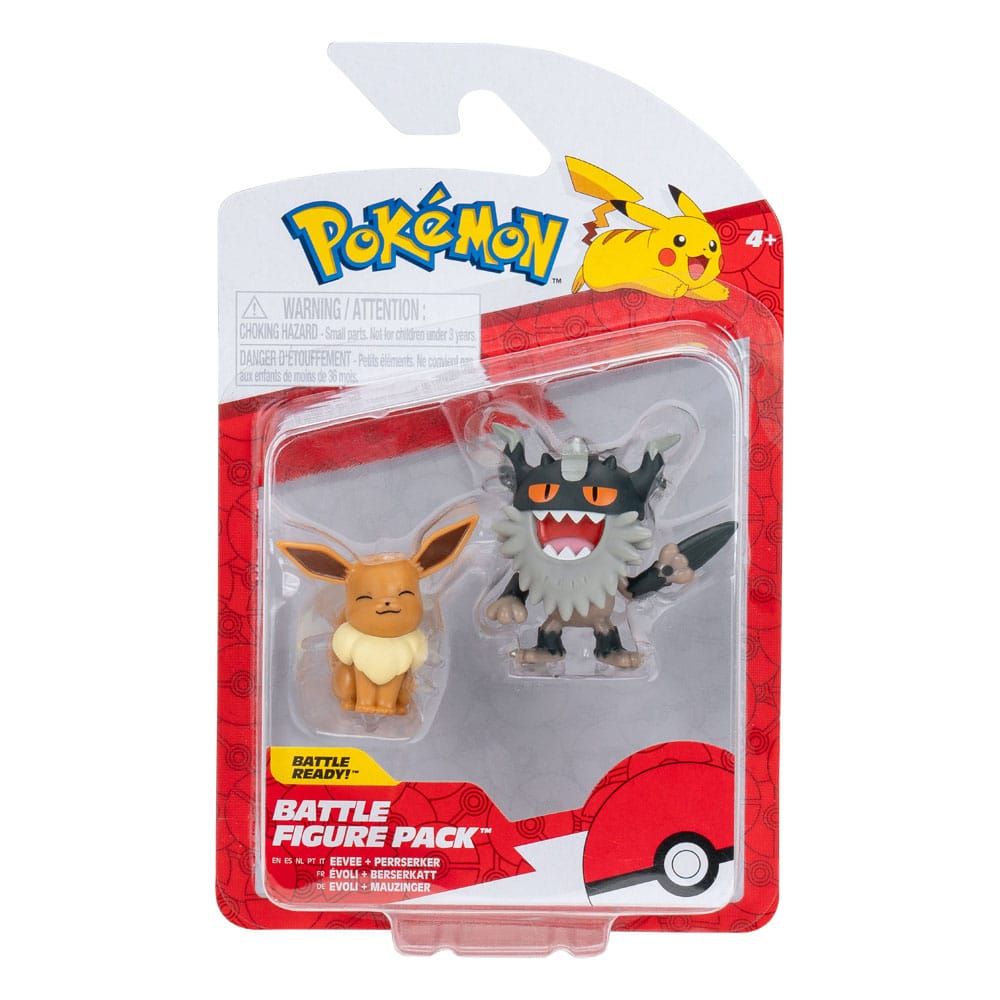 Pokemon Battle Figure Pack – Evoli & Mauzinger Figuren von Jazwares, 2024
