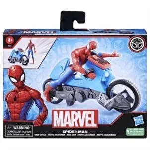 Hasbro Marvel Spider-Man Web Cycle – Figur & cooles Motorbike im Set