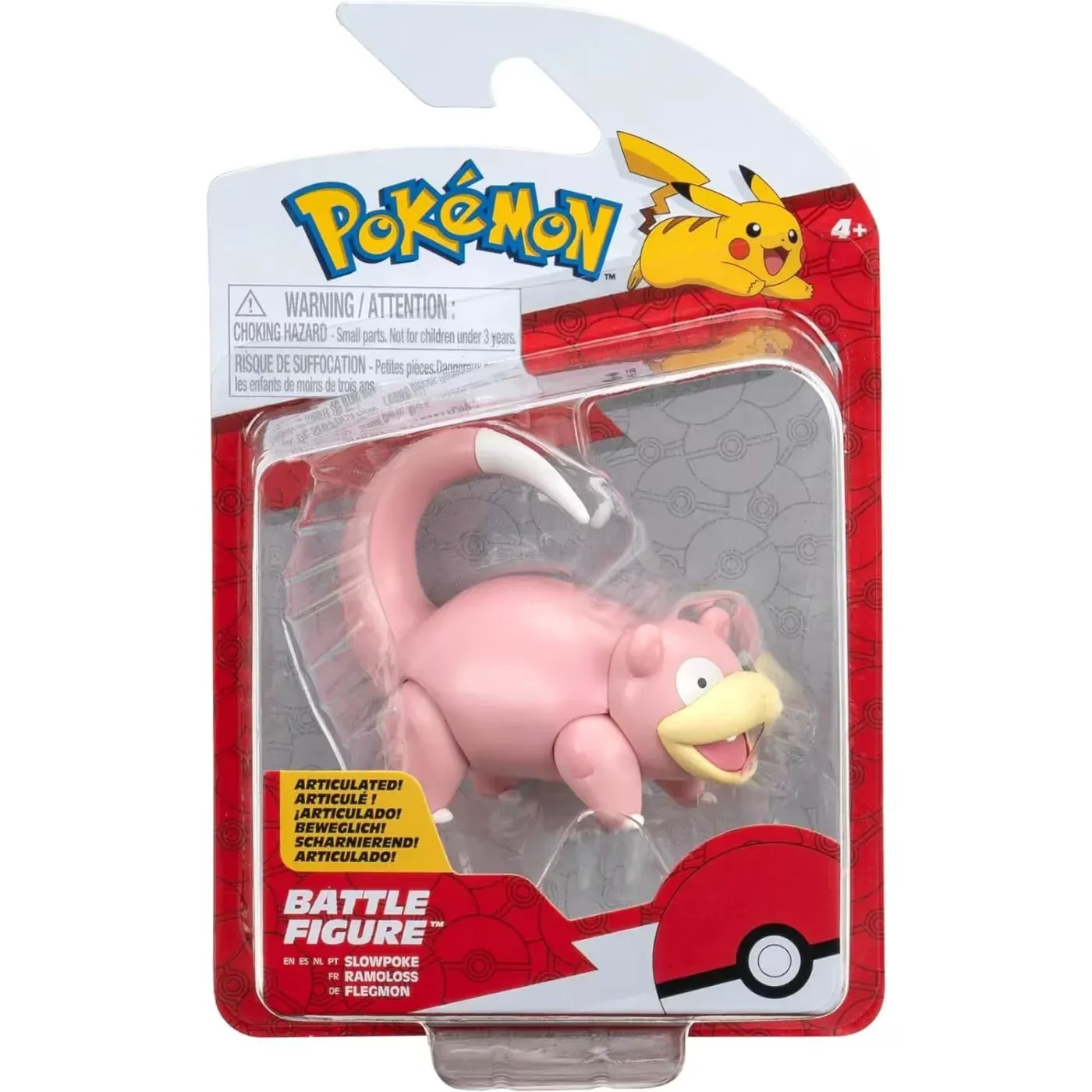 Pokémon Battle Figure Pack „Flegmon“ (Slowpoke) – 5 cm Minifigur, Jazwares