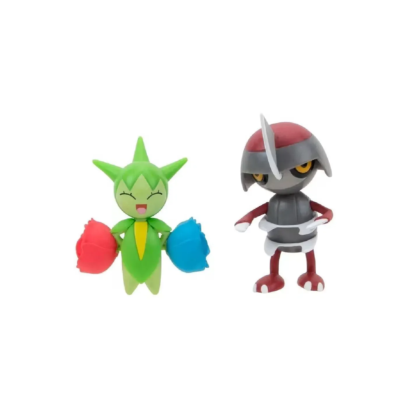 Pokémon Battle Figure Pack – Roselia & Pawniard (2er-Set, ca. 5 cm, Jazwares)