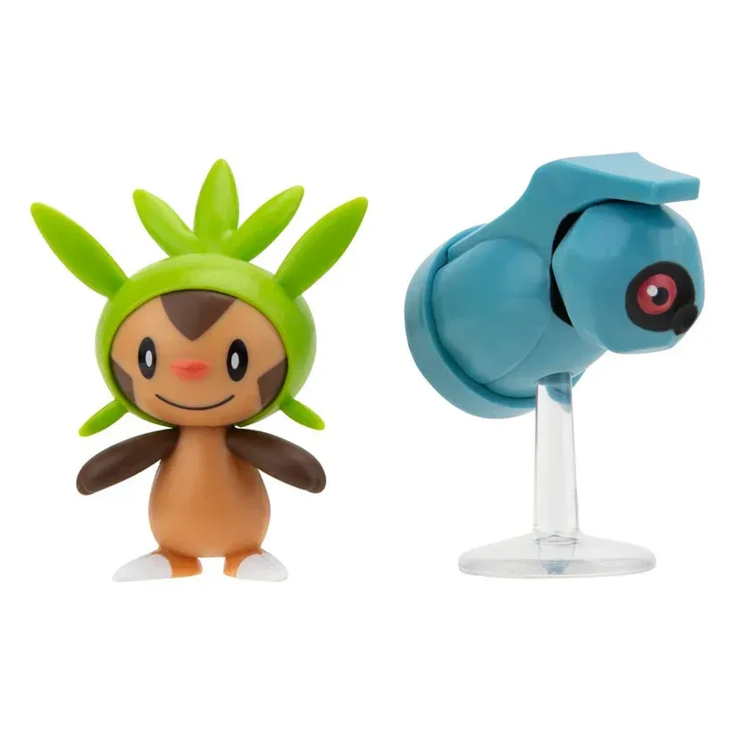 Pokémon Battle Figure Pack – Chespin & Beldum (2er-Set, ca. 5 cm, lizenziert)