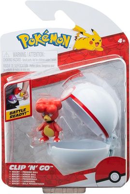 Pokémon Clip’n’Go Poké Ball Set – Magby & Premier Ball Pokémon Clip’n’Go Poké Ball Set – Magby & Premier Ball