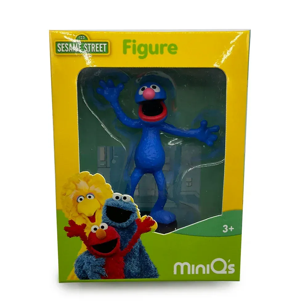 Sesamstraße Mini Q Figur – Grobi ca. 8 cm