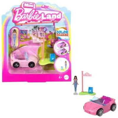 Barbie Mini‑BarbieLand – Puppe & Cabrio Set, Mini‑Format Barbie Mini‑BarbieLand – Puppe & Cabrio Set, Mini‑Format