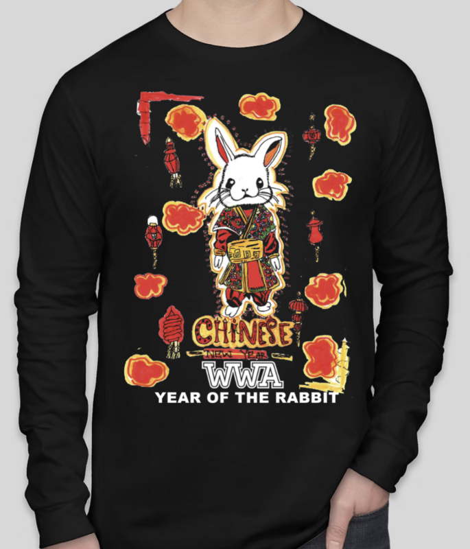 Adult LONG SLEEVE RABBIT T-Shirt