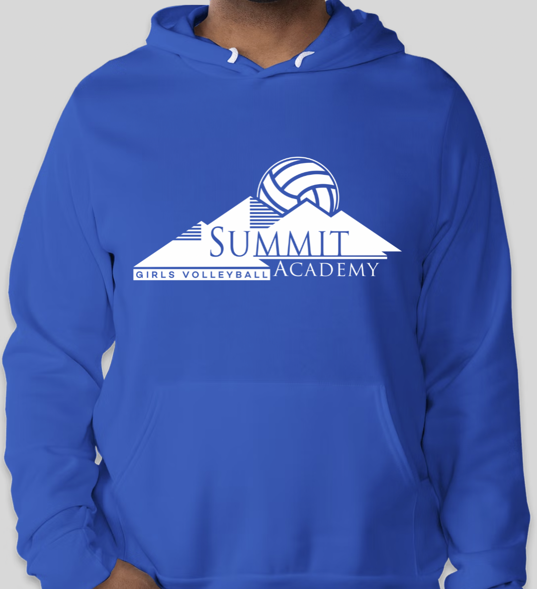 Summit Academy Blue Volleyball Hoodie