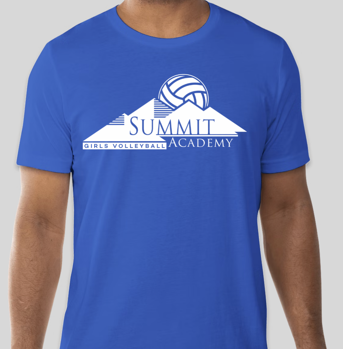 Summit Academy Blue Volleyball Shirt