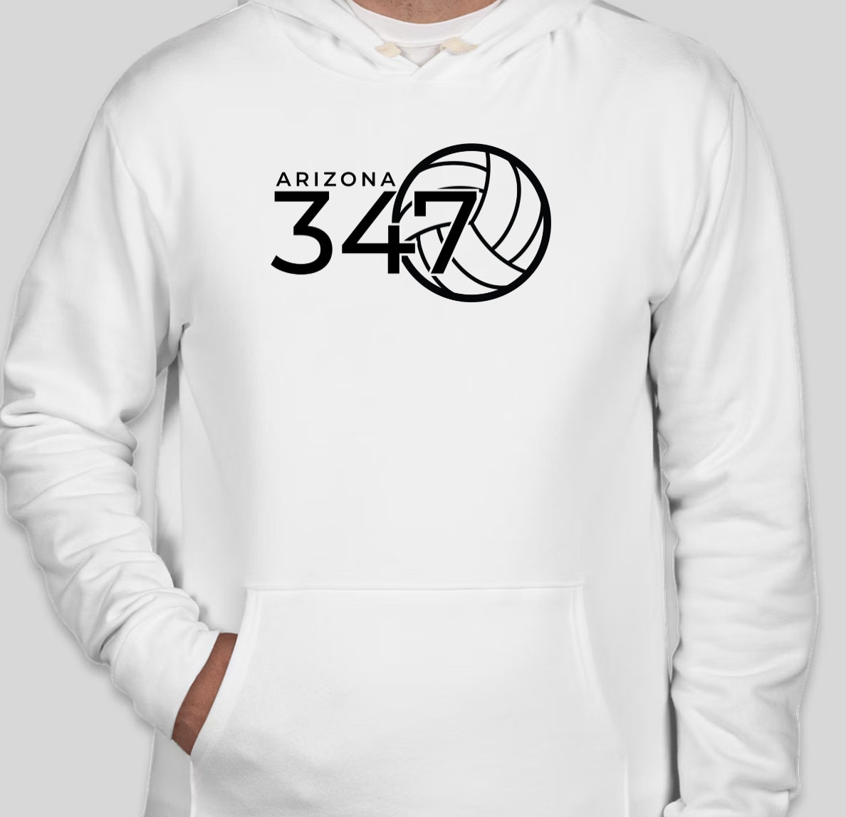 347 Street Sign - White Hoodie