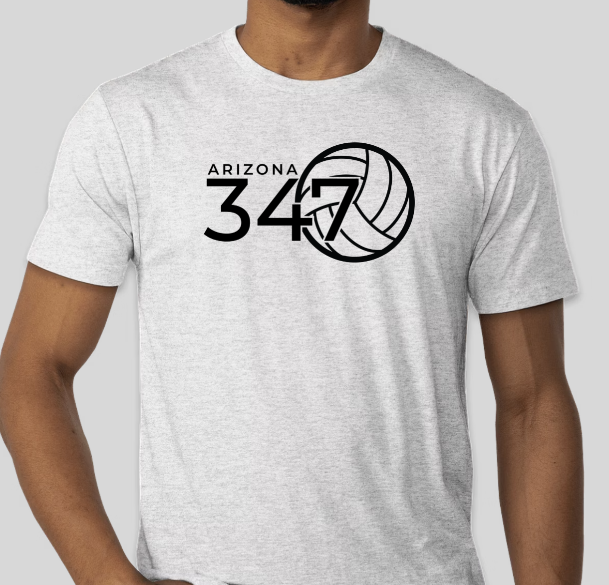 347 Volleyball White T-Shirt