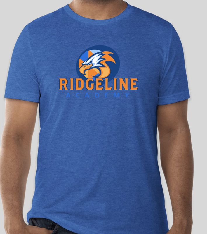 Heather Royal Ridgeline Academy Shirt (Very comfortable TriBlend)