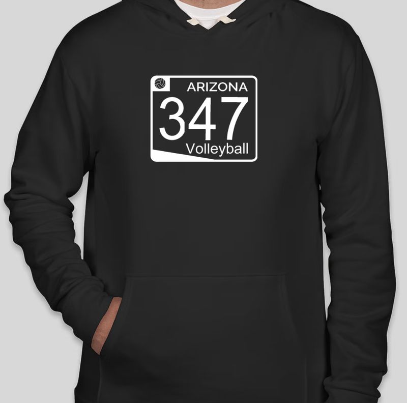 347 Street Sign - Black Hoodie