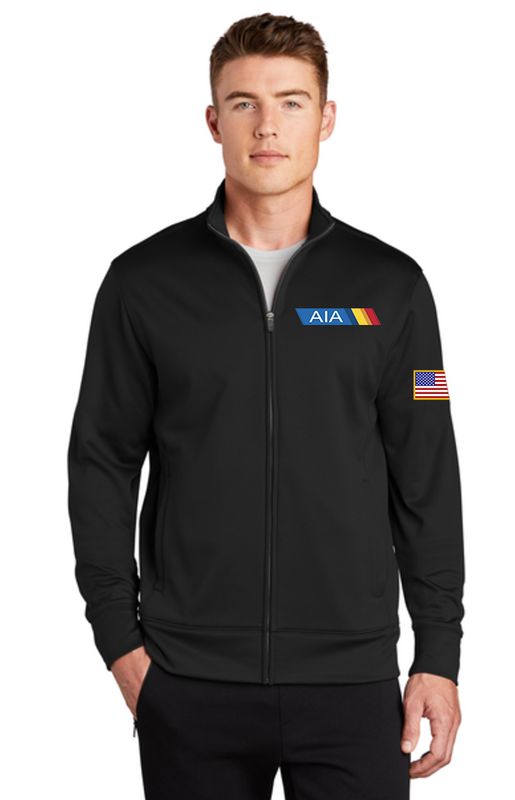 Black - Sport Tek Mens Full Zip Jacket