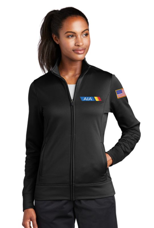 Black - Sport Tek Womens Full Zip Jacket