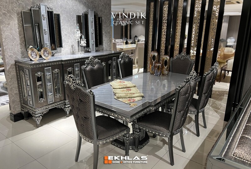 Vendik grey classic dining room