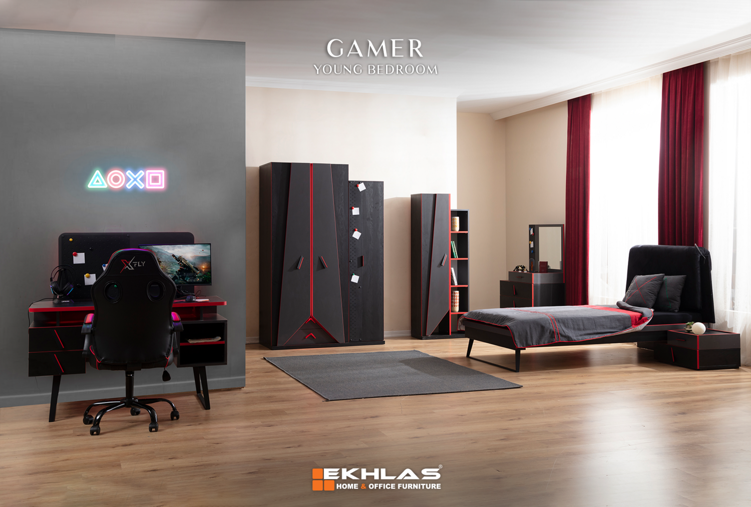 Gamer Young bedroom