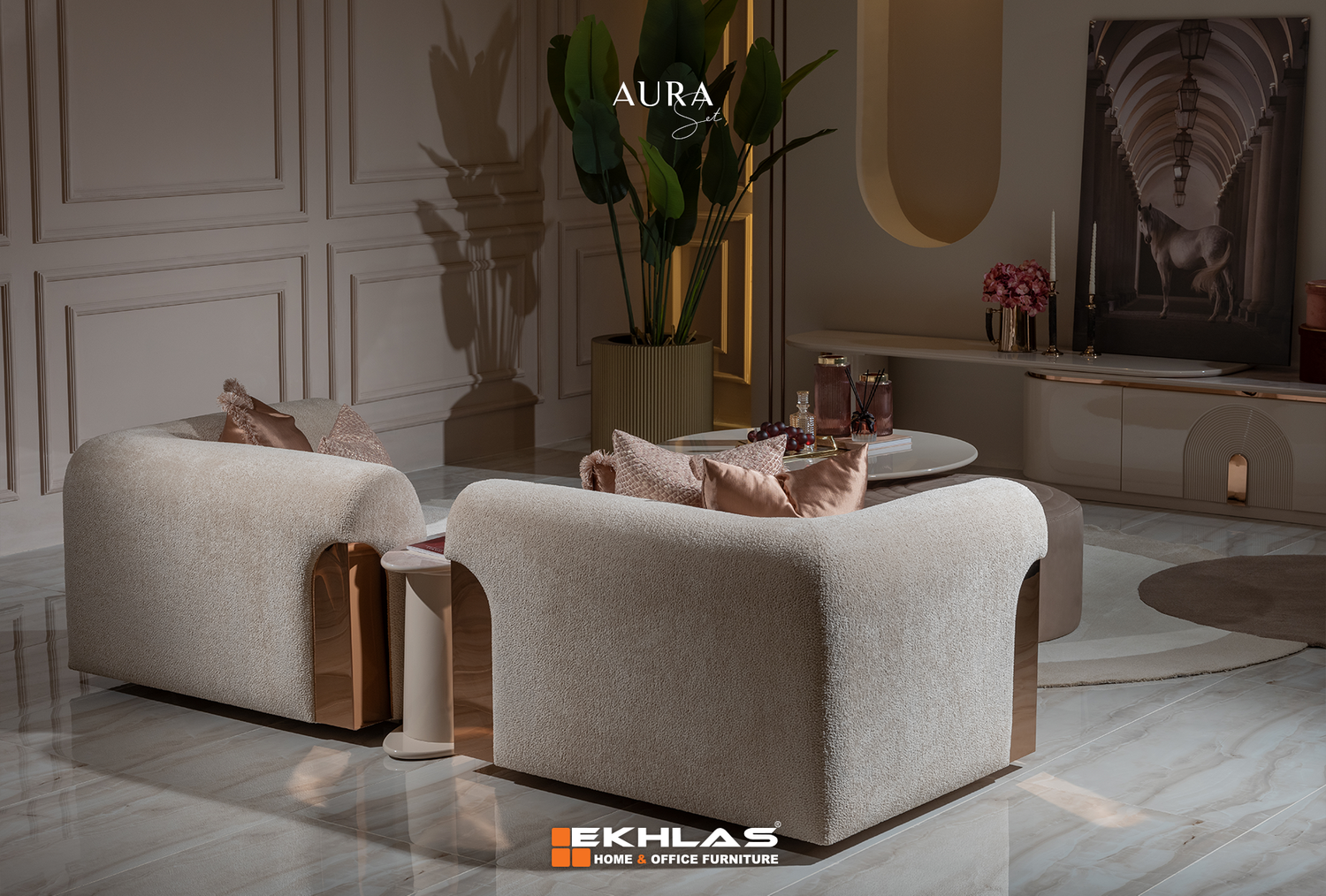 Aura sofa table