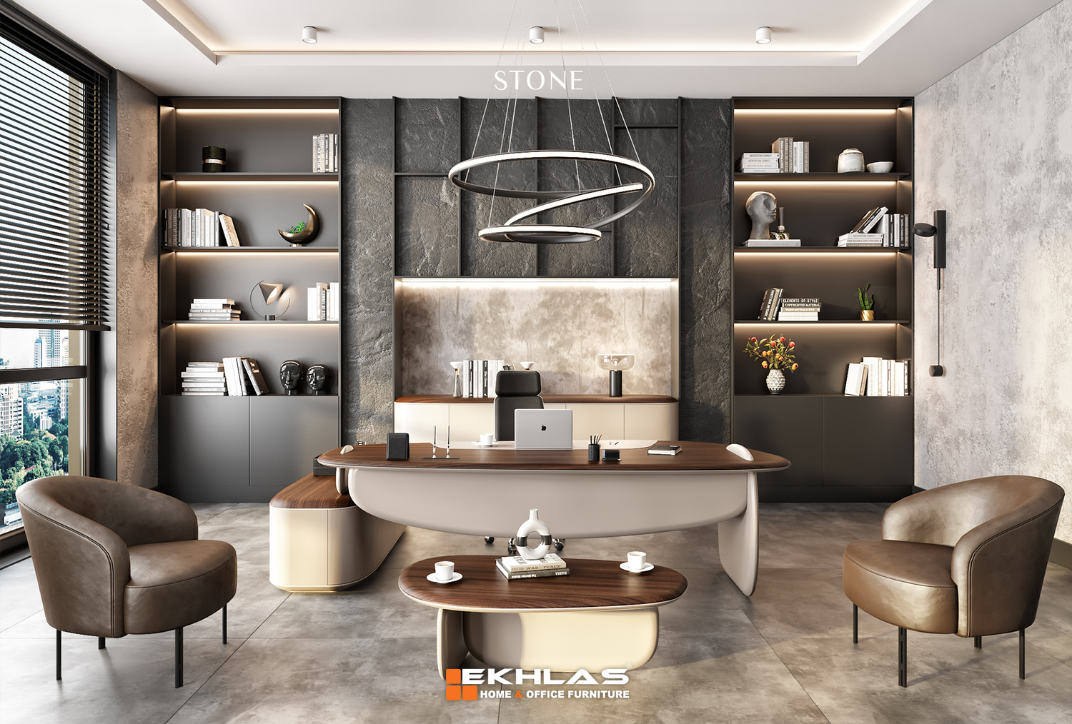 Stone office set