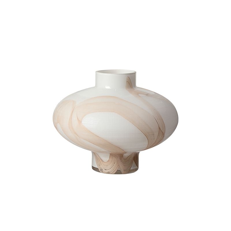 Grinding Line White Vase B