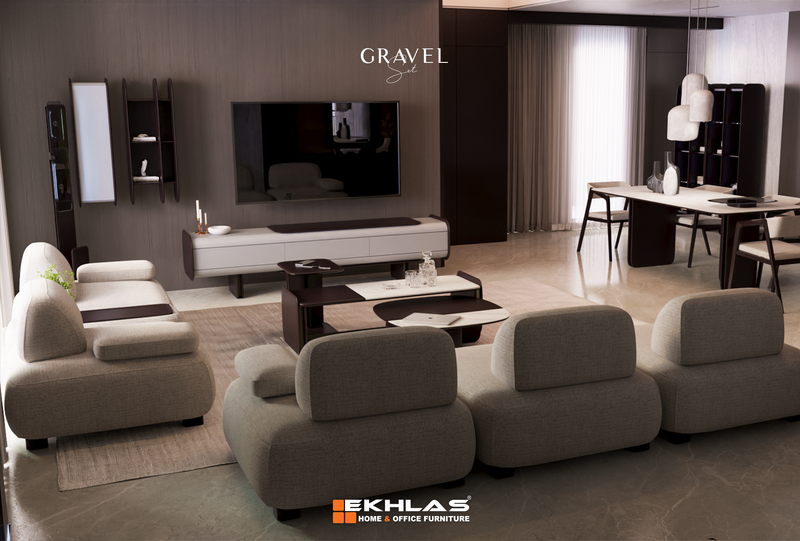 Gravel tv table