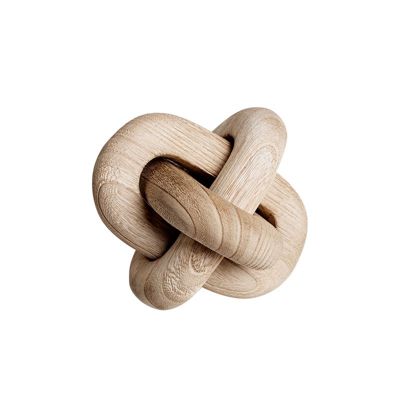 Three-ring buckle ornaments-wood colour