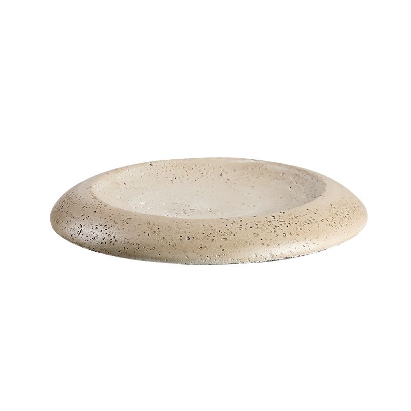 Travertine flying cake plate
