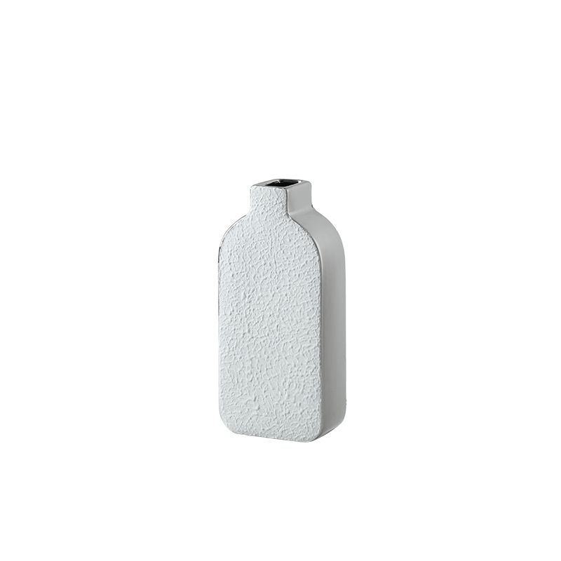 Silver-rimmed vase C