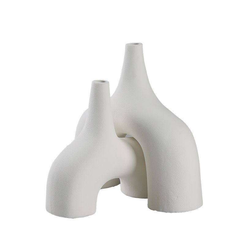 Narrow mouth wide body vase A -B