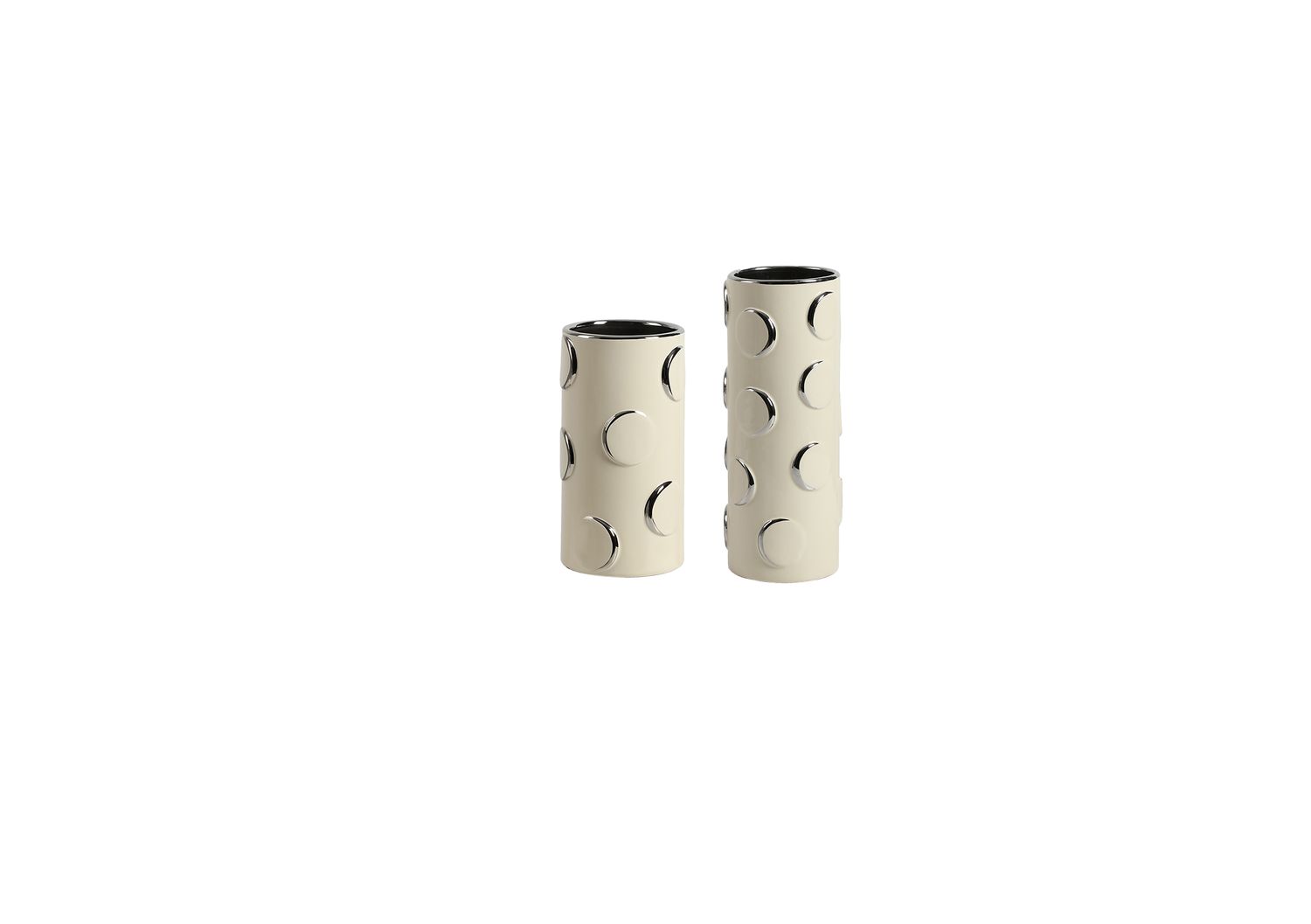 Silver eclipse vase A AND  B