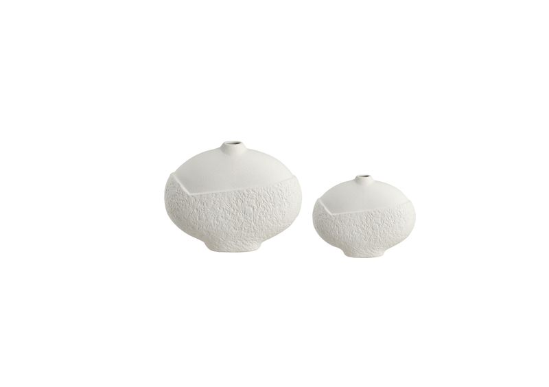 Rock pattern narrow mouth vase A AND B