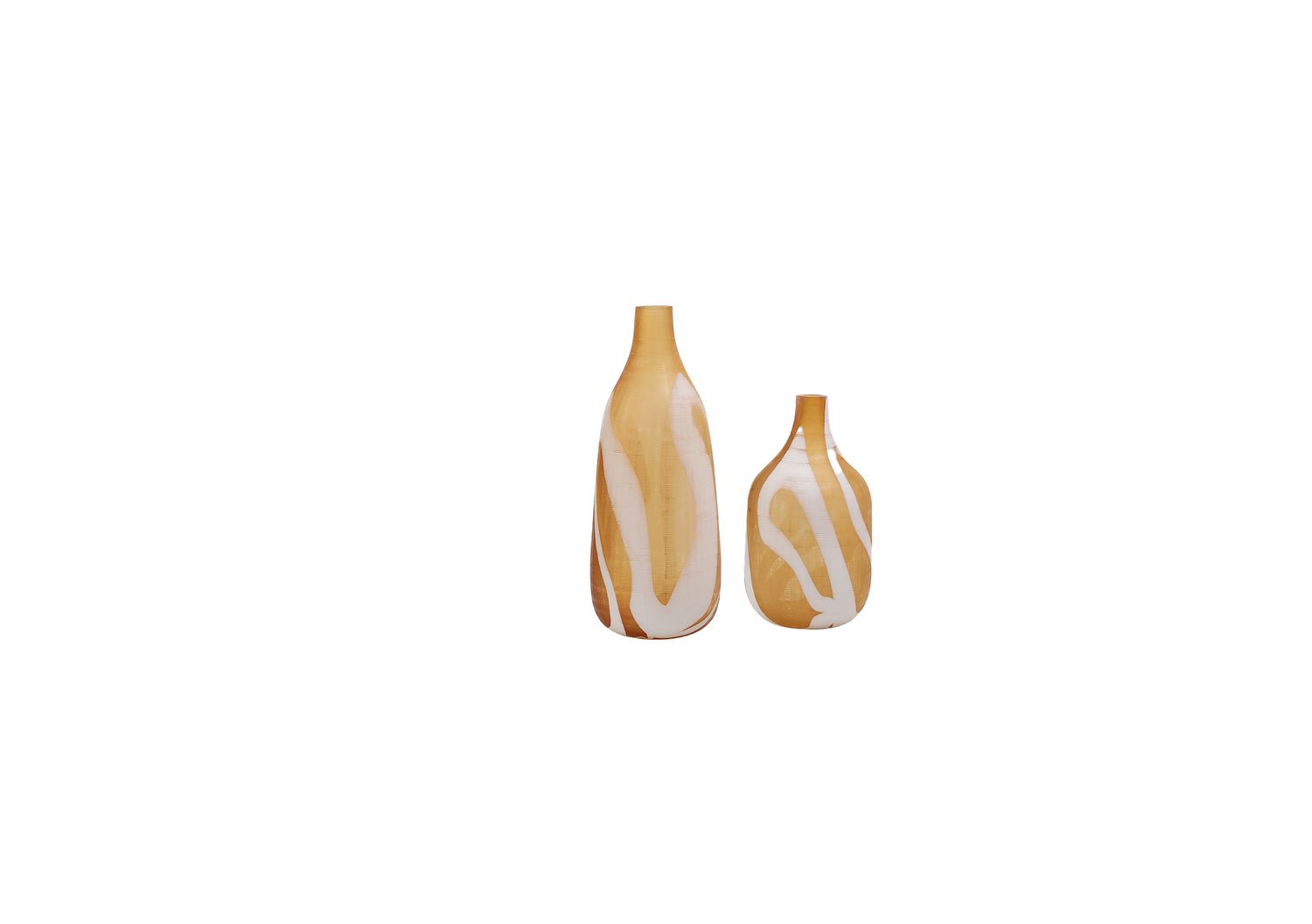 Grinding Line Brown Vase A AND B