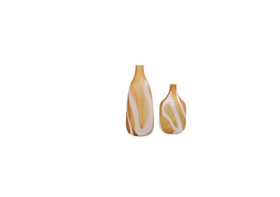 Grinding Line Brown Vase A AND B