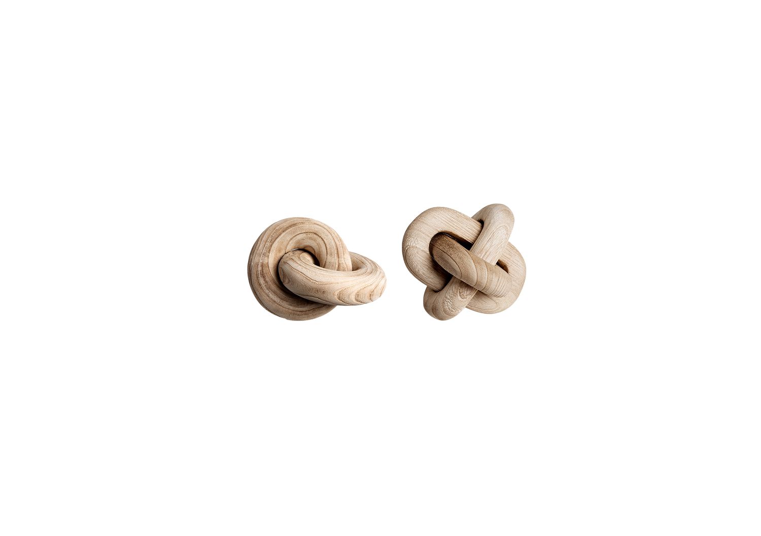 Two-ring buckle ornaments-wood color AND Three-ring buckle ornaments-wood colour