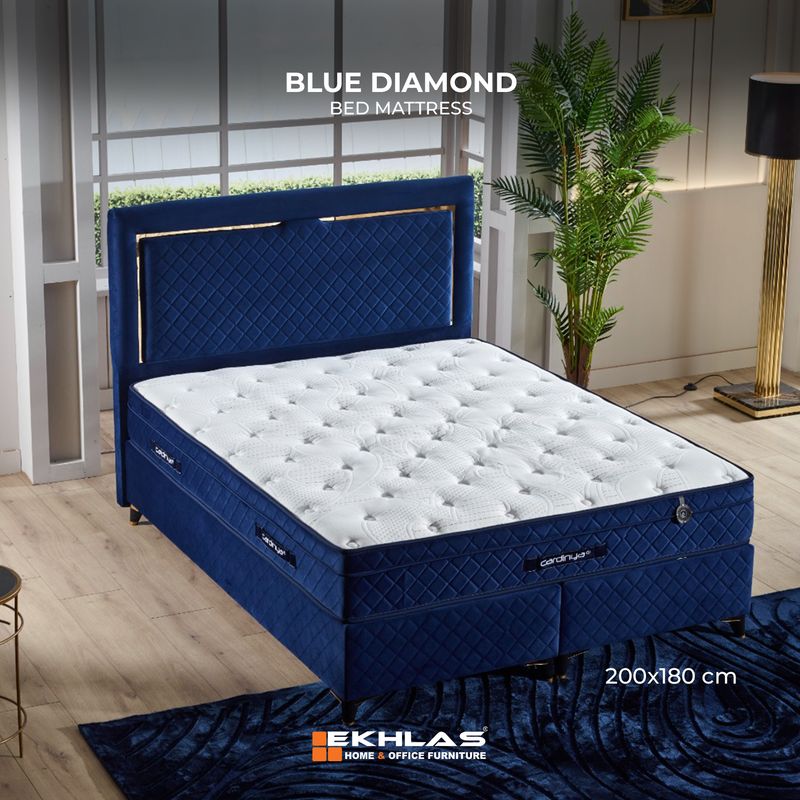 Blue diamond bed