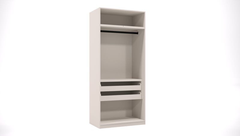 G-14 - 2 Door Module with Half Hanging and 2 Drawers