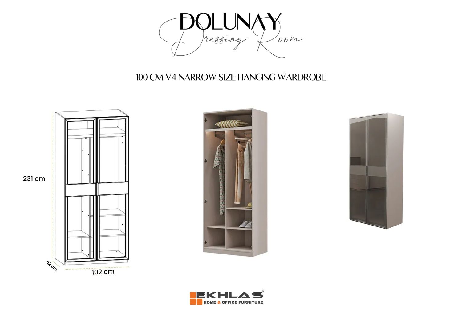 Dolonay 100cm V4 drawer
