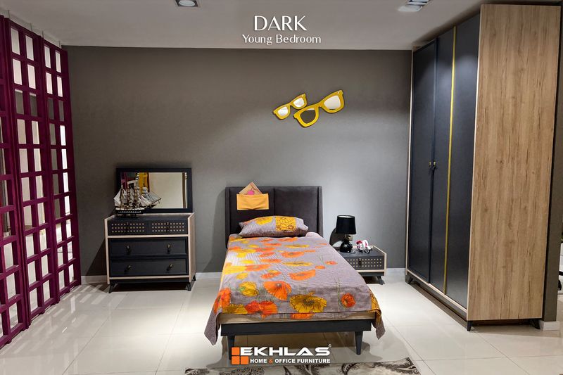 Dark young bedroom